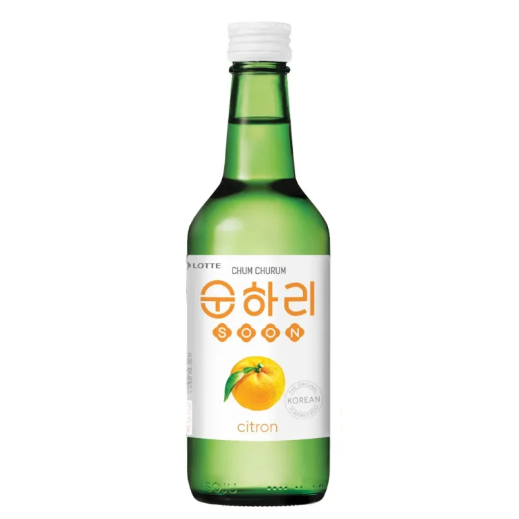 Κορεάτικο Ποτό Soju Με Γεύση Γιούζου 12% 350ml LOTTE