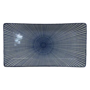 Πιάτο Για Σούσι Μπλε Tokusa 24X12,5cm