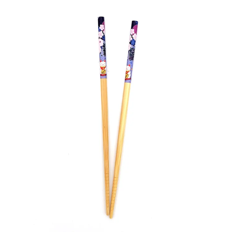 Chopsticks with Kitten and Flowers Design 22.5cm