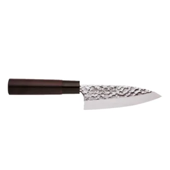 Deba Cooking Knife Hammered Style (Dark Brown Handle) 150mm 1 pcs, TOKYO DESIGN STUDIO