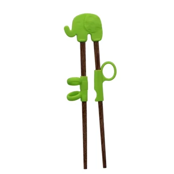 Chopsticks for Children Green Elephant 20cm 1 pair, TOKYO DESIGN STUDIO