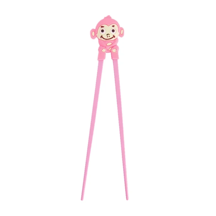 Chopsticks for Children Pink Monkey 22cm 1 pair, TOKYO DESIGN STUDIO