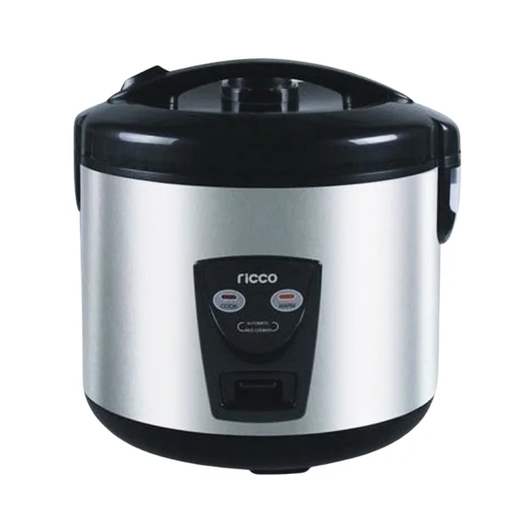Rice Cooker 1,8LT Chrome Black RICCO
