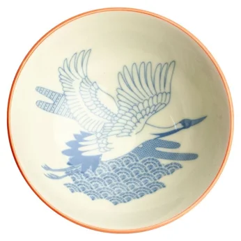 Ιαπωνικό Μπωλ με Σχέδιο Γερανού Ø14 cm | H6,5 cm