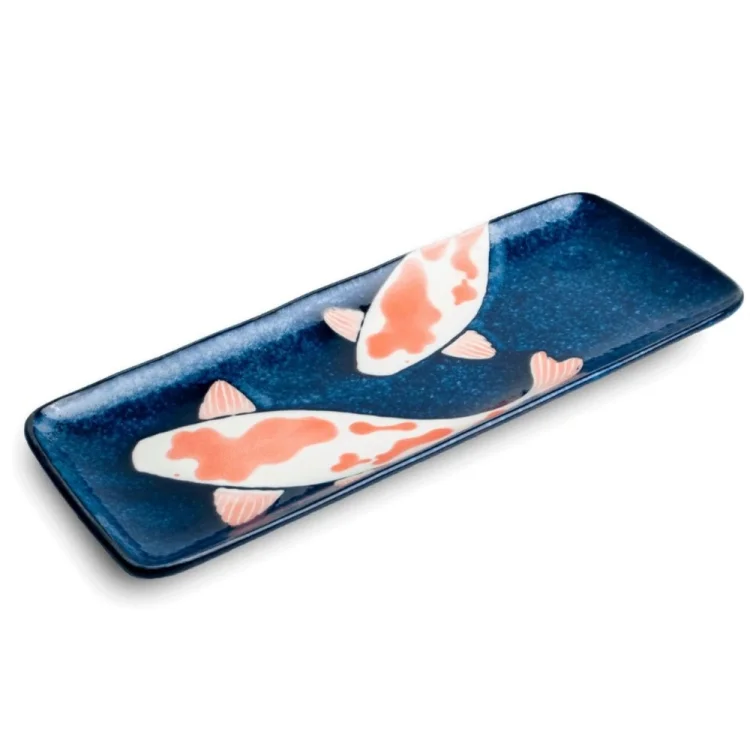 Sushi Plate Koi Design 12,5 x 29,5 cm | H2,5 cm