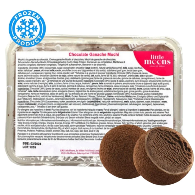 Mochi Chocolate Mousse 192g (6X32g) LITTLE MOONS Mochi Chocolate Mousse 192g (6X32g) LITTLE MOONS