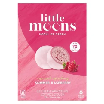 Mochi Raspberry Ice Cream 192g (6x32g) LITTLE MOONS