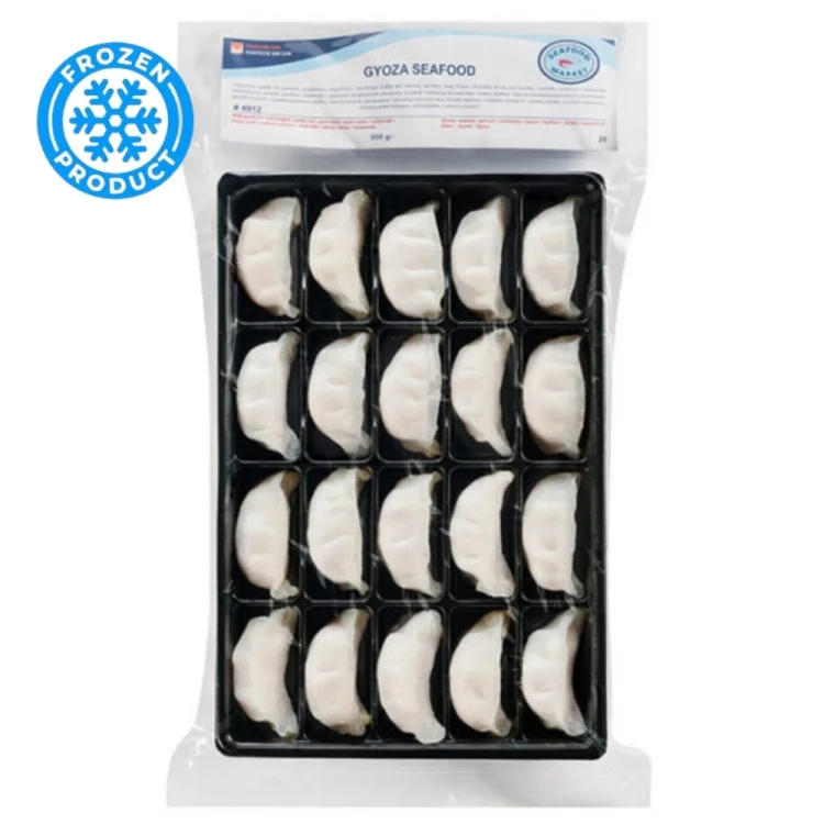 Gyoza Seafood 500g (20X25g) Prefried Frozen SEAFOOD MARKET Gyoza Seafood 500g (20X25g) Prefried Frozen SEAFOOD MARKET