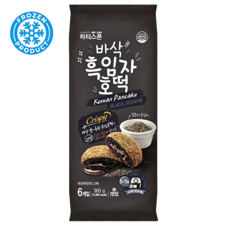 Hotteok Black Sesame Filling Frozen 360g HEARTY SPOON