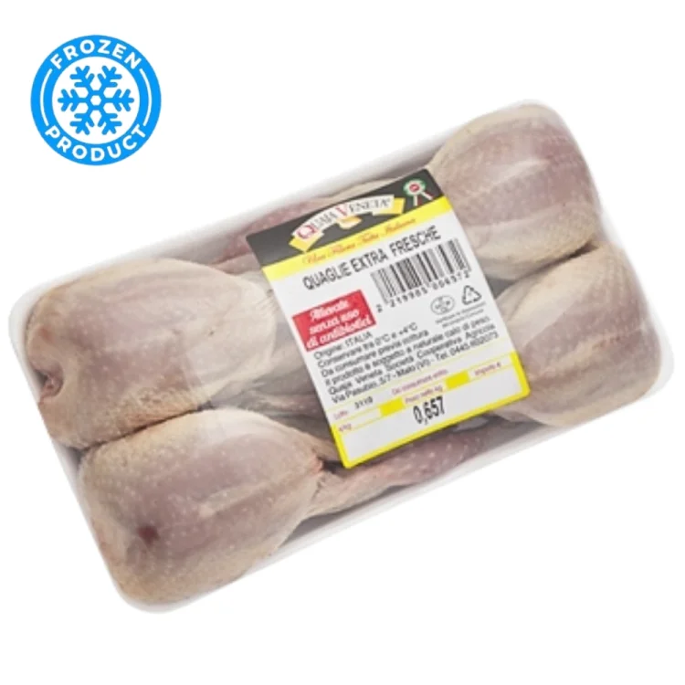 Quails Frozen 4 quails ca. 140g/quail QUAJA VENETA