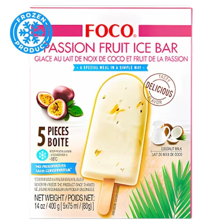 Passion Fruit Ice Cream Bar 400g (5x80g) FOCO