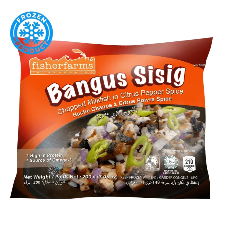 Bangus Sisig - Chopped Milkfish in Citrus Pepper Spice Frozen 200g FISHER FARMS