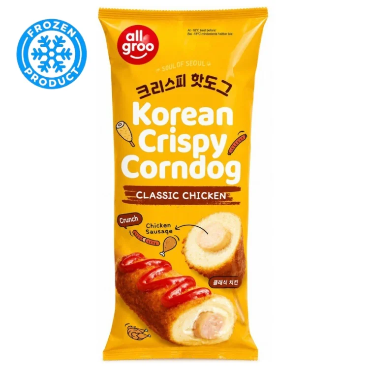 Crispy Corn Dog Chicken Korean Style Frozen 80g ALLGROO