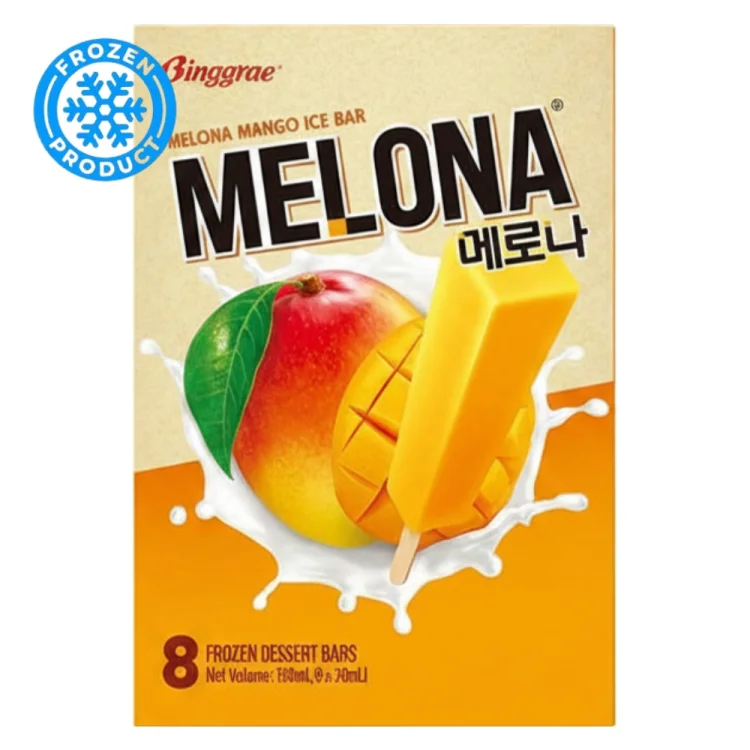 Melona - Ice Bar Mango 8 x 70ml BINGGRAE Melona - Ice Bar Mango 8 x 70ml BINGGRAE