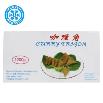 Curry Trigon Vegetable Samosa Frozen 1,2 kg (96x12.5g) TSINGTAO SPRINGROLL