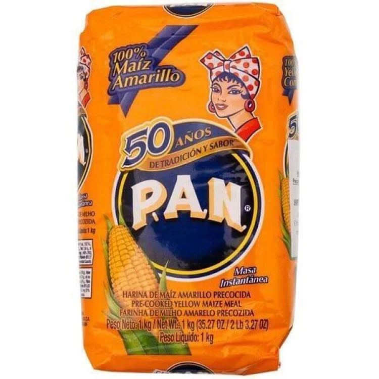 Harina Pan Pre-Cooked Yellow Maize Meal 1kg PAN