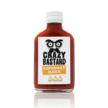 Super Hot Sauce with Naga Jolokia 100ml CRAZY BASTARD