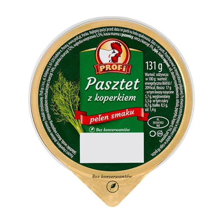Chicken Pate Dill 131g PROFI