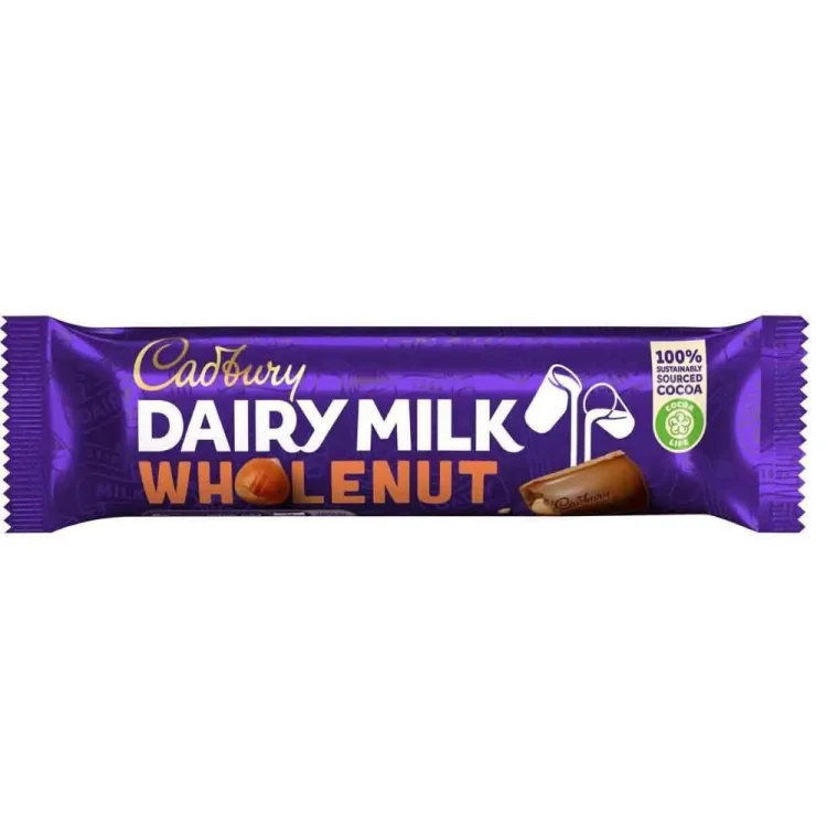 Dairy Milk Chocholate Bar Whole Nuts 45g CADBURY