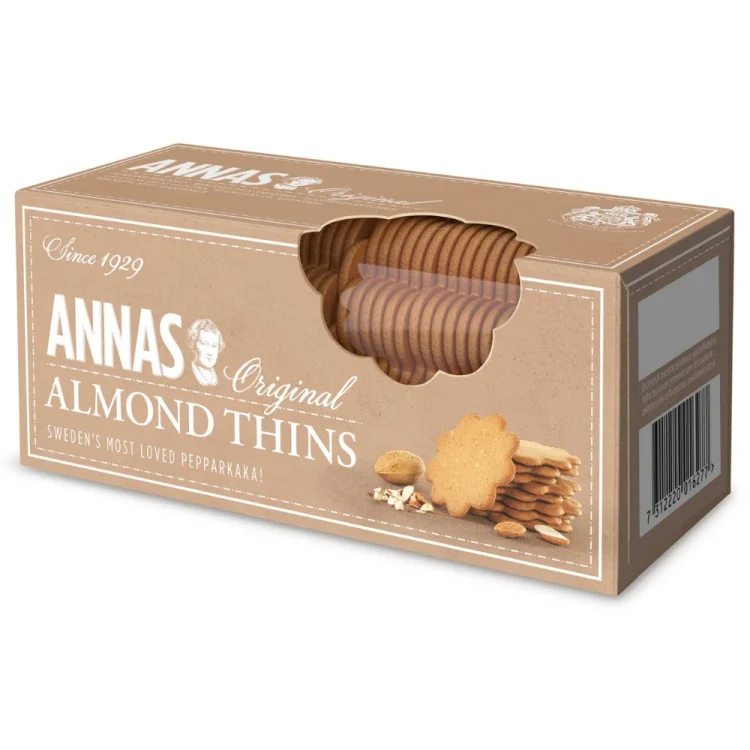 Λεπτά Μπισκότα Αμυγδάλου 150g ANNA'S