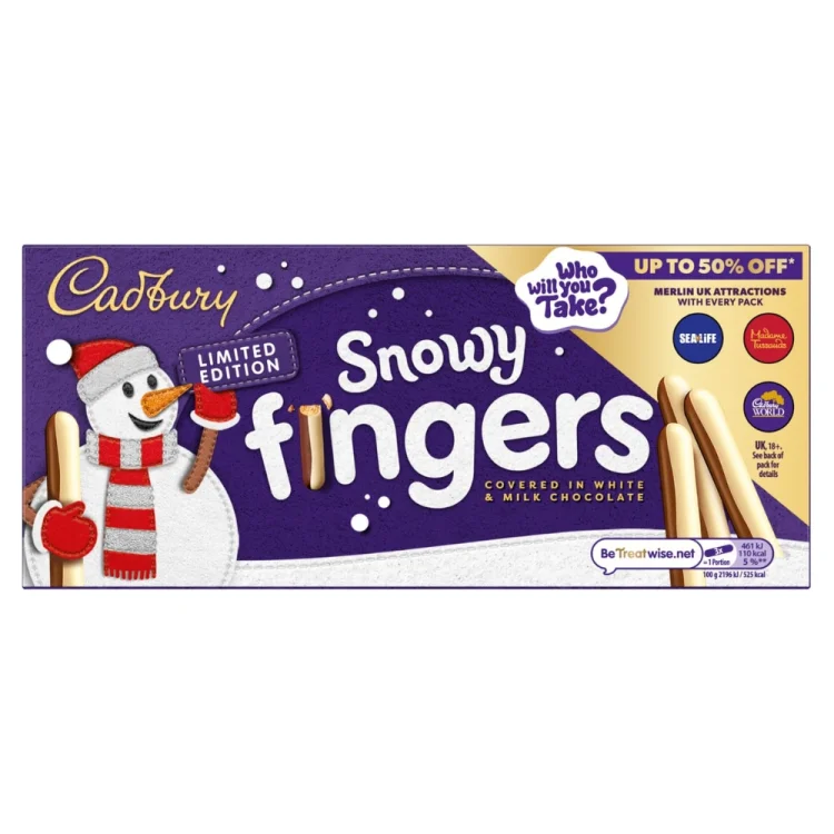 Milk Chocolate Fingers 115g CADBURY