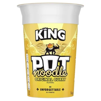 Instant Noodles Original Curry Flavour 114g KING POT