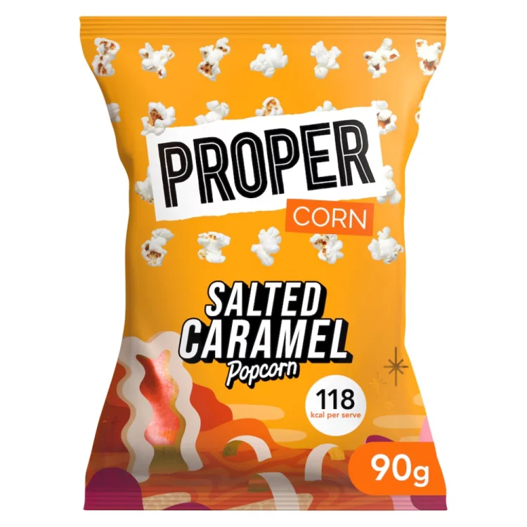 Salted Caramel Popcorn 90g PROPERCORN