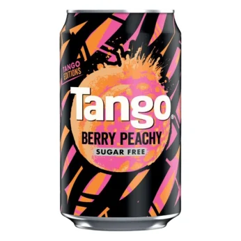 Sugar Free Berry Peach Flavored Carbonated Softdrink 330ml TANGO