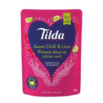 Steamed Basmati Rice Sweet Chilli & Lime 250g TILDA