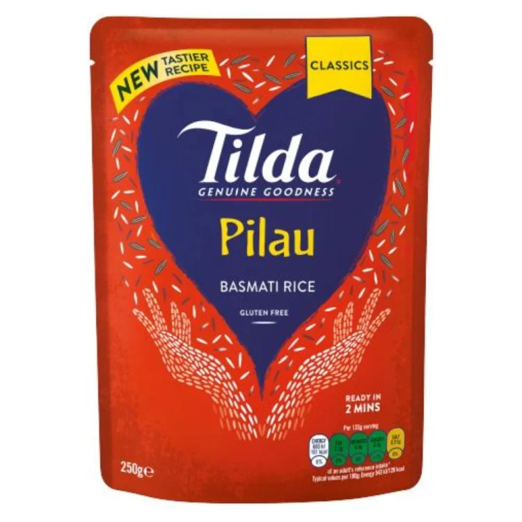 Προβρασμένο Ρύζι Μπασμάτι Pilau 250g TILDA