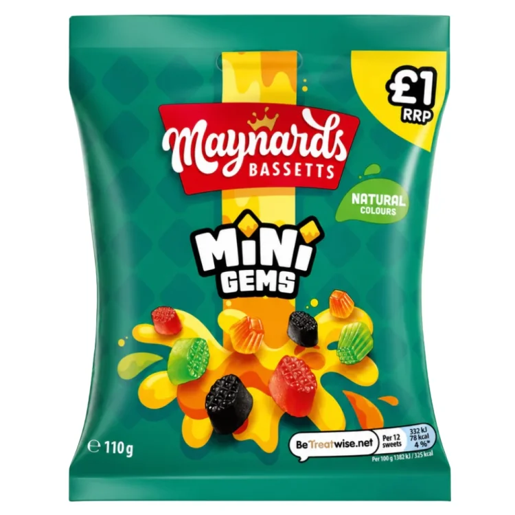 Mini Gems Jellies 110g MAYNARDS BASSETTS