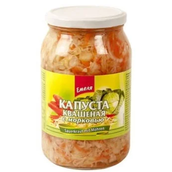 Pickled Shredded Cabbage & Carrot- Sauerkraut 900g EMELA