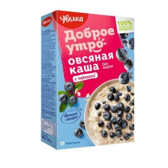 Νιφάδες Βρώμης Με Μύρτιλα 200g (5x40g) UVELKA