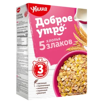 Νιφάδες Από 5 Δημητριακά 350g UVELKA