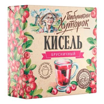 Μείγμα Για Κισσέλ Με Γεύση Κόκκινο Μύρτιλο 180g ХУТОРОК