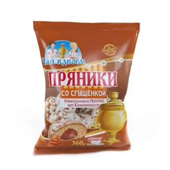 Pryaniki Biscuits With Condensed Milk (Пряники) 360g Чай вдвоем