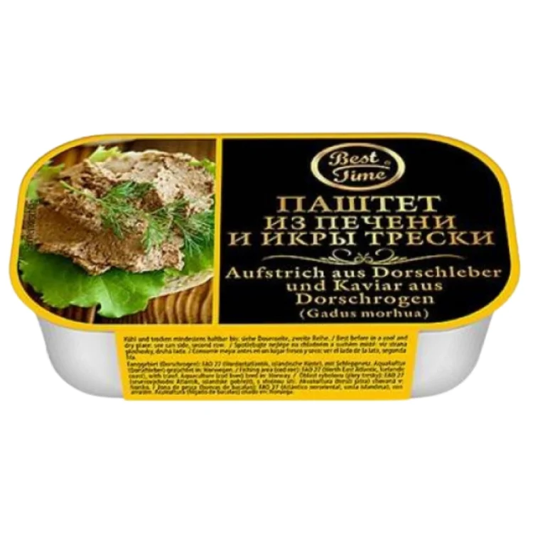 Cod Liver Pate with Cod Roe 120g BEST TIME