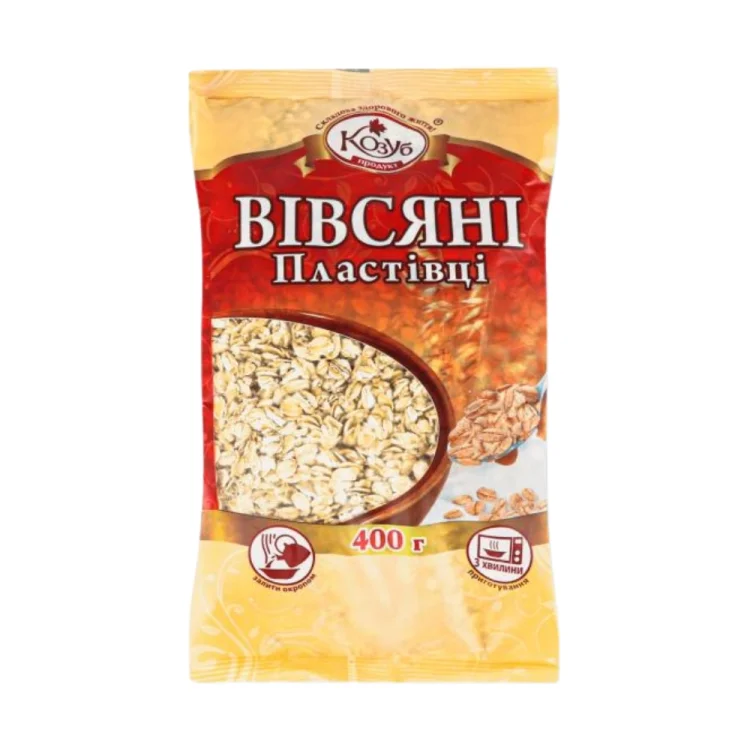 Oat Flakes - Козуб Хлопья овсяные 400g KOZUB
