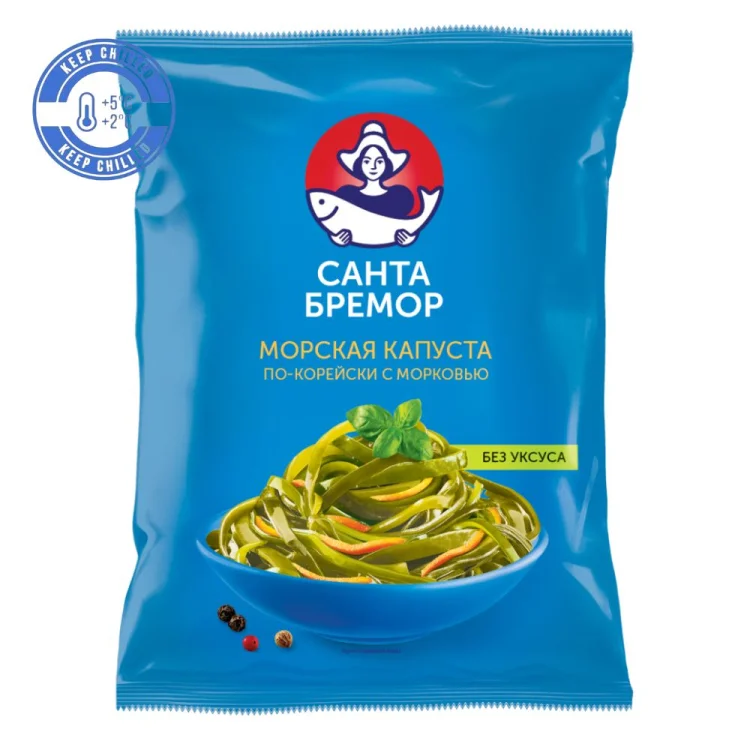 Korean Seaweed Salad with Carrots 350g SANTA BREMOR
