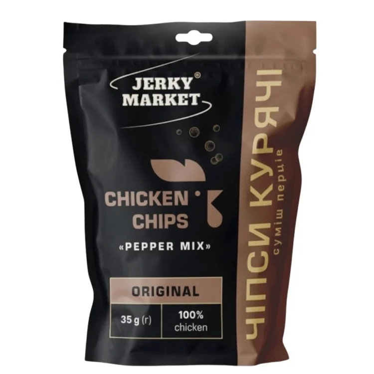 Chicken Chips Pepper Mix Flavour 35g JERKY MARKET