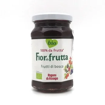 Βιολογική Μαρμελάδα Ανάμεικτα Μούρα 100% Φρούτο 250g RIGONI DI ASIAGO