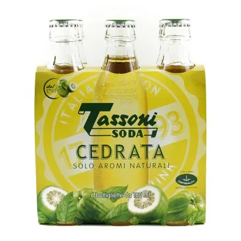 Cedrata Sparkling Drink Cedar 4x180ml TASSONI