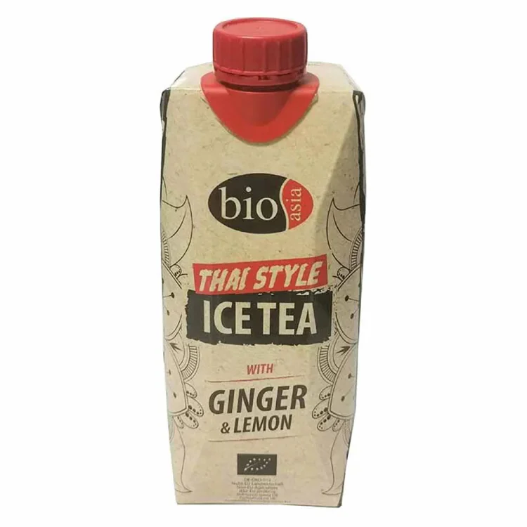Organic Ice Tea With Ginger And Lemon Thai Style 500ml BIOASIA