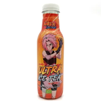 Organic Ice Black Tea Drink with Mellon Flavor Naruto Sakura 500ml ULTRA ICE TEA