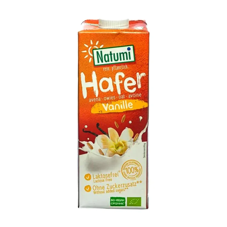 Βιολογικό Ρόφημα Βρώμης με Γεύση Βανίλια 1lt NATUMI