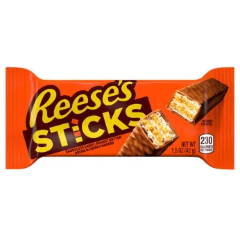 Sticks Milk Chocolate Peanutbutter Waffers 43g REESE'S