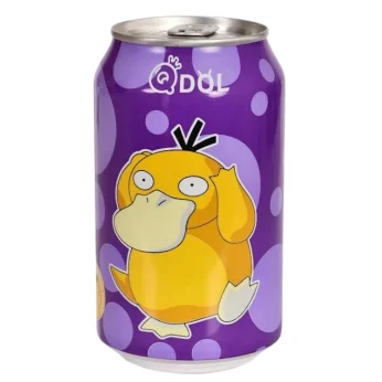 Pokemon Psyduck Ανθρακούχο Αναψυκτικό με Γεύση Σταφύλι 330g QDOL