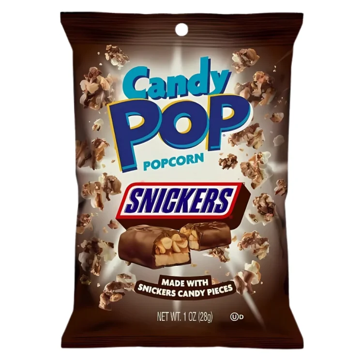 Ποπ Κορν με Κομματάκια Snickers 28g CANDY POP
