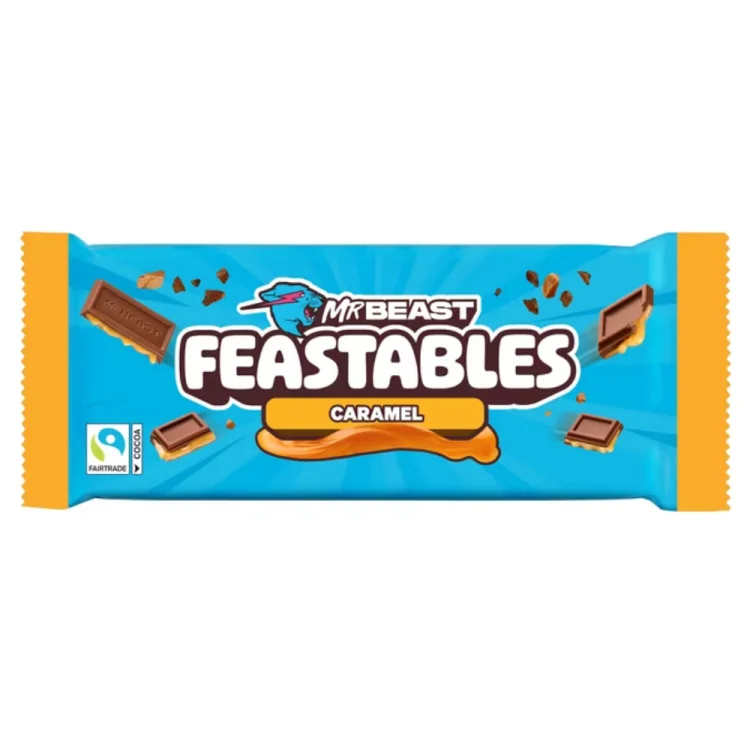 Σοκολάτα Γάλακτος με Γέμιση Καραμέλα Feastables 60g MR BEAST