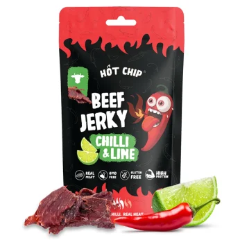 Καυτερό Σνακ Jerky με Γεύση Τσίλι και Λάιμ 25g HOT CHIP